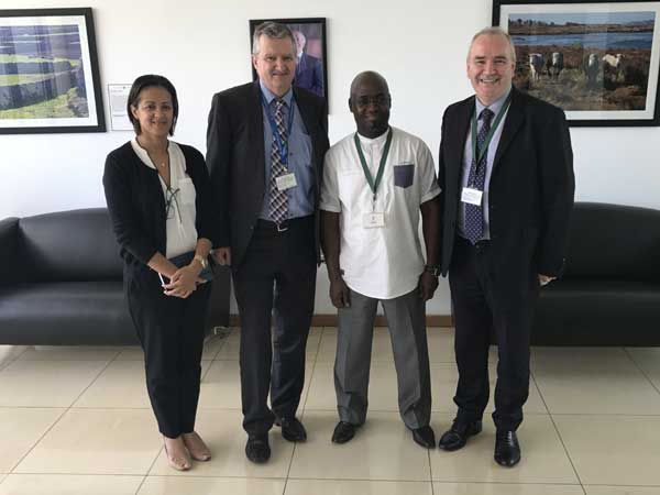 With William Carlos Irish Ambassador to Mozambique and Dr Zuande TA