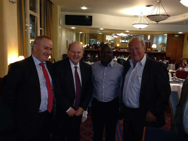 Sean Sweeney and the Mozambique delegation with Michael Noonan